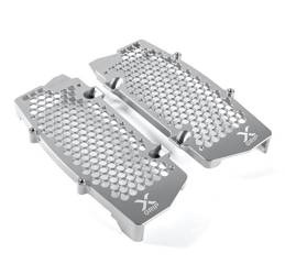 osłony chłodnicy (komplet) ktm exc, husqvarna te/fe `17-19, ktm sx-f, husqvarna fc `16-18 kolor srebrny